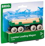 BRIO World - 33696 Lumber Loading Wagon | 4 Piece Train Toy for Kids Ages 3 and Up