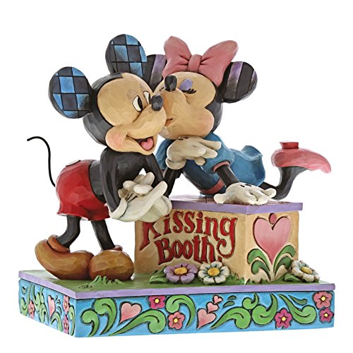 Disney Traditions by Jim Shore 6000970 Mickey & Minnie Kissing Booth Figurine