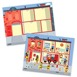 Melissa & Doug Reusable Sticker Pads Set - Face It!, My Town, and Vehicles
