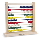 Melissa & Doug Classic Wooden Abacus & 1 Scratch Art Mini-Pad Bundle