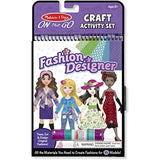 Melissa & Doug Fashion Designer: On-The-Go Craft Activity Set + Free Scratch Art Mini-Pad Bundle [94238]