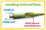 Walkie Chalk Stand-Up Sidewalk Chalk Holder - Orange - Creative Outdoor Toy for Kids and Adults!