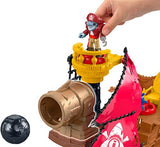 Fisher-Price Imaginext Shark Bite Pirate Ship, Roll from one swashbuckling adventure to the next with this pirate ship playset featuring shark biting action!