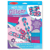 Melissa & Doug Foam Bracelets - Mess Free Glitter Series & 1 Scratch Art Mini-Pad Bundle (09506)