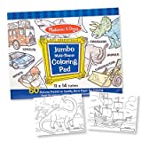 Melissa & Doug Jumbo 50-Page Kids' Coloring Pad - Space, Sharks, Sports, and More