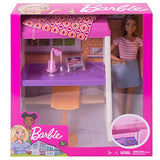 Barbie Doll and Furniture Set, Loft Bed with Transforming Bunk Beds and Desk Accessories, Gift Set for 3 to 7 Year Olds