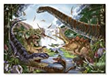 'Prehistoric Waterfall' 200-Piece Cardboard Jigsaw Puzzle + FREE Melissa & Doug Scratch Art Mini-Pad Bundle [89715]