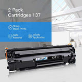 LxTek Compatible Toner Cartridge replacement for Canon 137 CRG137 9435B001AA to use with ImageClass D570 LBP151dw MF232w MF236n MF216N MF227dw,2 Black