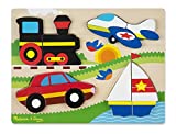 Melissa & Doug Vehicles Wooden Chunky Jigsaw Puzzle (20 pcs)