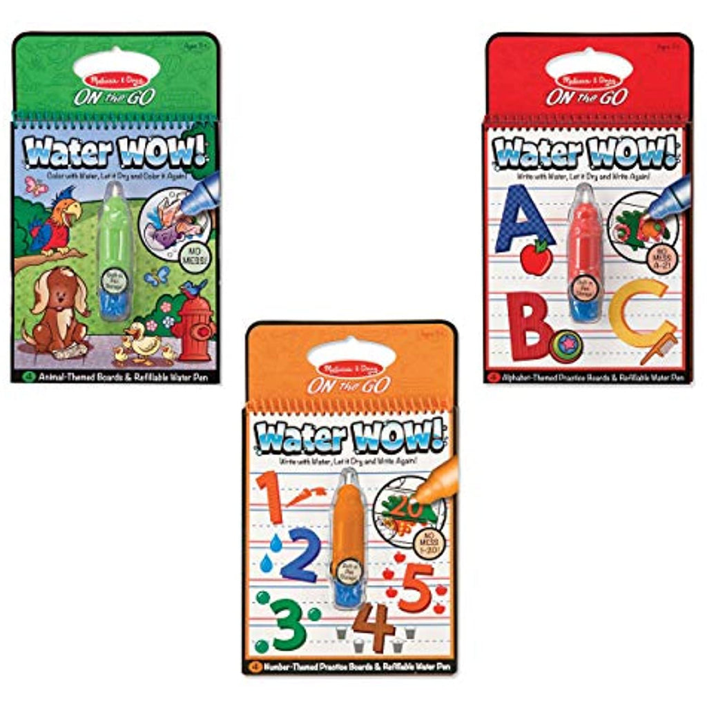 Melissa & Doug Water Wow! Animals, Alphabet & Numbers Bundle, Pre-K to Kindergarten