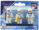 Bundle of 2 |Brictek Mini-Figurines (3 pcs SWAT Police & 3 pcs Navy Sets)