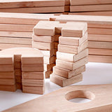 Guidecraft Notch Blocks Set 89 Piece Set G6110 - Indoor/Outdoor Block Play System