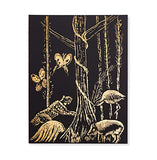 Melissa & Doug Scratch Art Scratchboard - 50-Pack, Shimmering Gold on Black Background