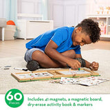 Melissa & Doug Natural Play: Play, Draw, Create Reusable Drawing & Magnet Kit  Farm (38 Magnets, 5 Dry-Erase Markers)