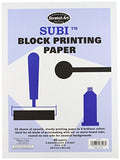 Melissa & Doug Scratch Art Subi Block Printing Paper (9 x 12 inches, White - 40 Sheets, Great Gift for Girls and Boys - Best for 5, 6, 7, 8, 9 Year Olds and Up)