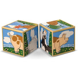 Farm Themed 2-Piece Sound Blocks + FREE Melissa & Doug Scratch Art Mini-Pad Bundle [11969]