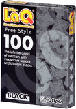 LaQ Original Puzzle Bits Set -100 Pc Free Style Black -Affordable Gift for Your Little One! Item #DLAQ-000453