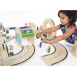 Guidecraft Wooden Vehicle Collection Set of 12 - Kids Toys