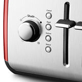 KitchenAid KMT422ER 4-Slice Toaster with Manual High-Lift Lever and Digital Display - Empire Red