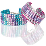Melissa & Doug Rhinestones Bracelet-Making Set: Press-On Craft Kit & 1 Scratch Art Mini-Pad Bundle (09244)