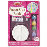 Melissa & Doug Peace Bank Decorate-Your-Own Kit & 1 Scratch Art Mini-Pad Bundle (09537)