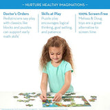 Melissa & Doug Jigsaw Puzzles Set - Bugs and Dinosaurs (60 pcs)