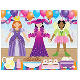Melissa & Doug Dress-Up: Reusable Sticker Pad & 1 Scratch Art Mini-Pad Bundle (04198)