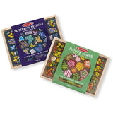 Melissa & Doug Wooden Bead Kit 2 Pack -- Butterfly & Flowers Craft Kit