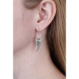 Woodstock Angel Wing Earrings, Peridot- Rainbow Maker Collection