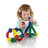 Guidecraft Better Builders 60 - Piece Magnetic Ball and Rod Construction Set, Stem Educational Building Toy