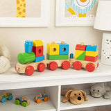 Melissa & Doug Wooden Jumbo Stacking Train Classic