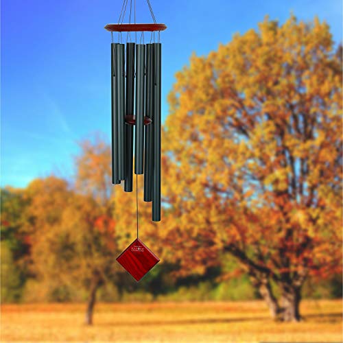 Woodstock Chimes Evergreen Original Guaranteed Musically Tuned Chimes of Earth, 37x11x11 cm