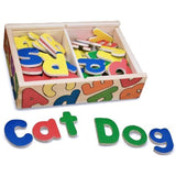 Melissa and Doug Magnetic Chalk / Dry Erase Board with Magnetic Wooden Alphabet and Numbers Bundle