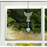 Woodstock Chimes Base Rainbow Makers Crystal Suncatcher, Birthstone Angel - September