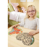 Melissa & Doug Butterfly: Stained Glass Made Easy Series & 1 Scratch Art Mini-Pad Bundle (09295)