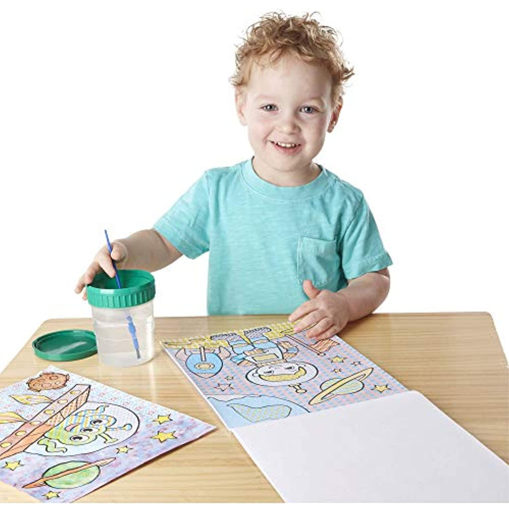 Melissa & Doug My First Paint With Water Activity Books Set - Animals, Vehicles, and Pirates