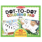 Melissa & Doug 123 Dot-to-Dot Coloring Pads - Pets