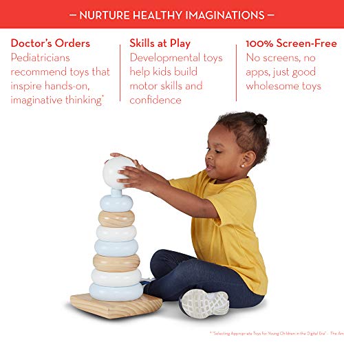 Melissa & Doug Wooden Jumbo Stacker - Natural