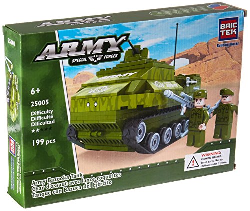 BRICTEK Army Bazooka Tank Construction Kit