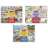 Melissa & Doug Reusable Sticker Pads Set - Face It!, My Town, and Vehicles