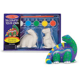 Dinosaur Figuines Decorate-Your-Own Kit & 1 Melissa & Doug Scratch Art Mini-Pad Bundle [42451]