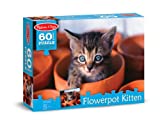 Melissa & Doug Flowerpot Kitten Cardboard Jigsaw Puzzle, 60-Piece