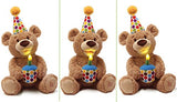 GUND 4059959 Animated Happy Birthday Teddy Bear Stuffed Animal Plush, 10"