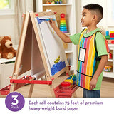 Melissa & Doug Tabletop Easel Paper Roll (12 inches x 75 feet), 3-Pack