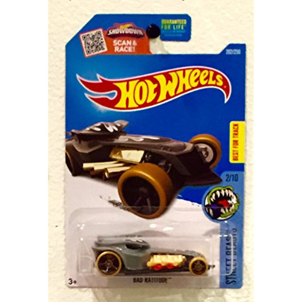 Hot Wheels 2016 Street Beasts Bad Ratitude Radical Racer Gray 202/250