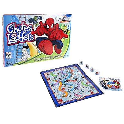 Hasbro Gaming Marvel Spider-Man Web Warriors Chutes & Ladders Game
