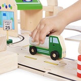 Guidecraft Wooden Truck Collection Set of 12: Vehicle Set for Toddlers