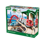 BRIO World - 33512 Travel Switching Set | 42 Piece Train Toy with Accessories and Wooden Tracks for Kids Ages 3 and Up,Multi