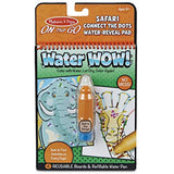 Melissa & Doug On The Go Water Wow! Reusable Water-Reveal Connect The Dots Activity Pad – Safari