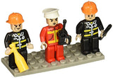 Bundle of 2 |Brictek Mini-Figurines (2 pcs Police & 3 pcs Fire Bridgade Sets)